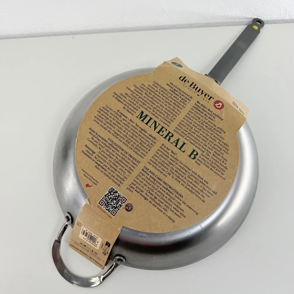 de Buyer MINERAL B Carbon Steel Fry Pan 12.5